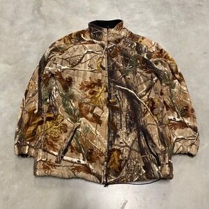 RedHead Mens Camo Fleece Jacket Sherpa Lined Full Zip RealTree Hunting Medium